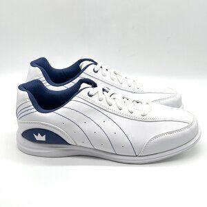 7W 7 WIDE WIDTH Brunswick Womens Mystic Blue White‎ Bowling Sneakers Shoes